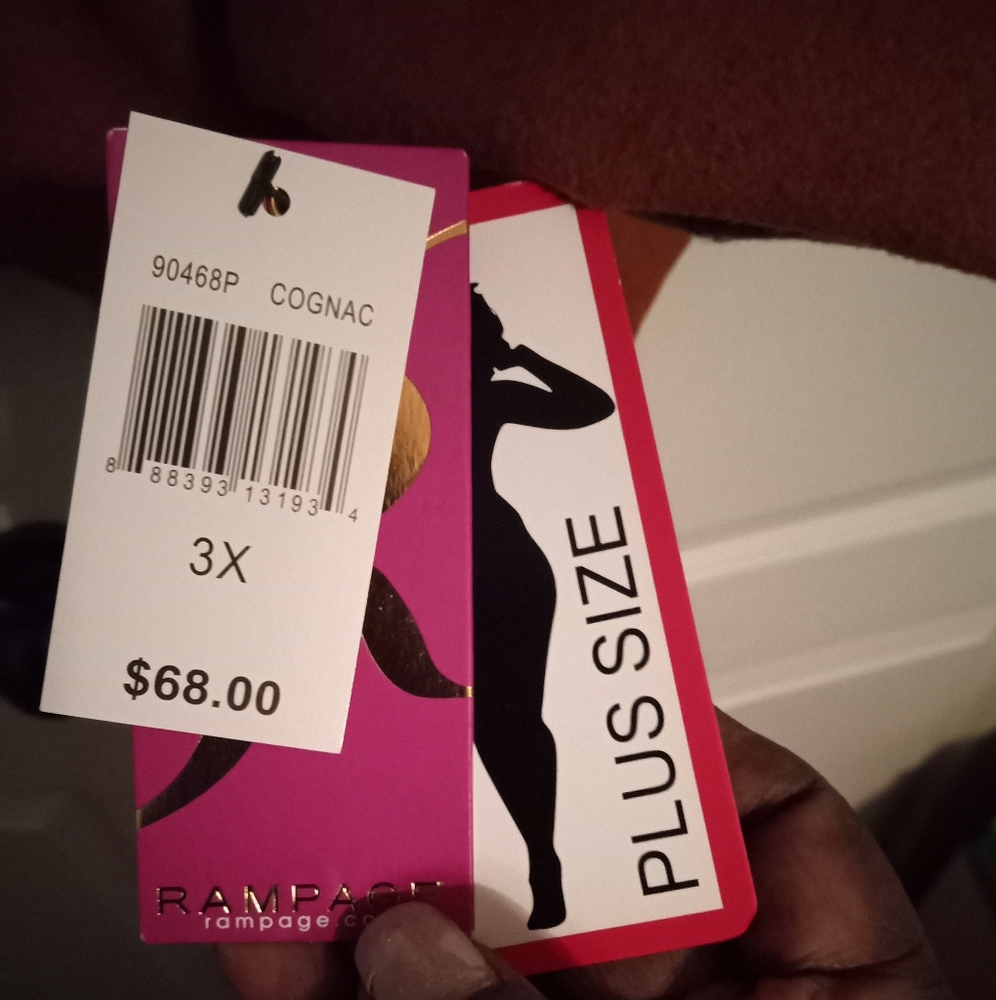 Rust color Plus size Rampage 3X Jacket - Picture 4 of 4